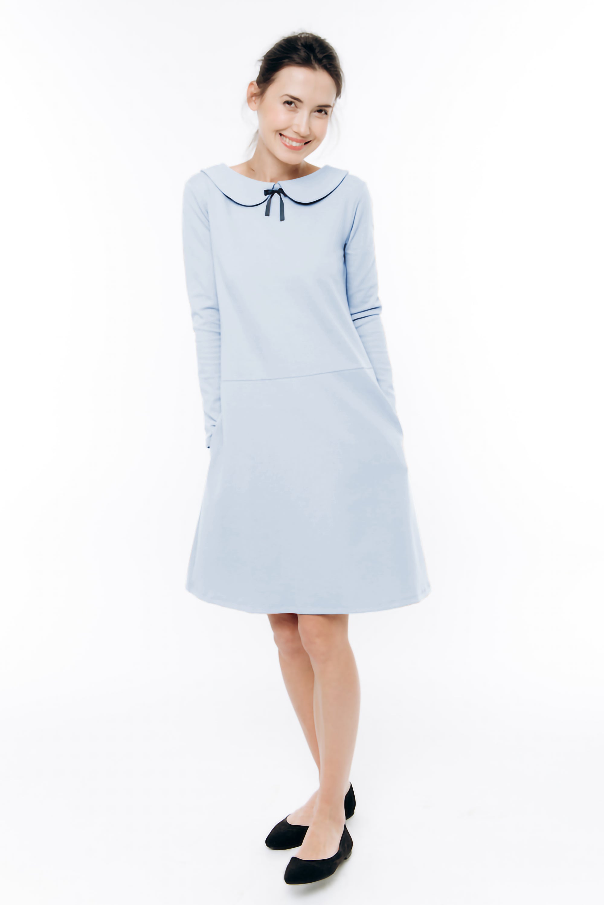 PARISIAN — Italian Punto Milano Knit Collar Dress