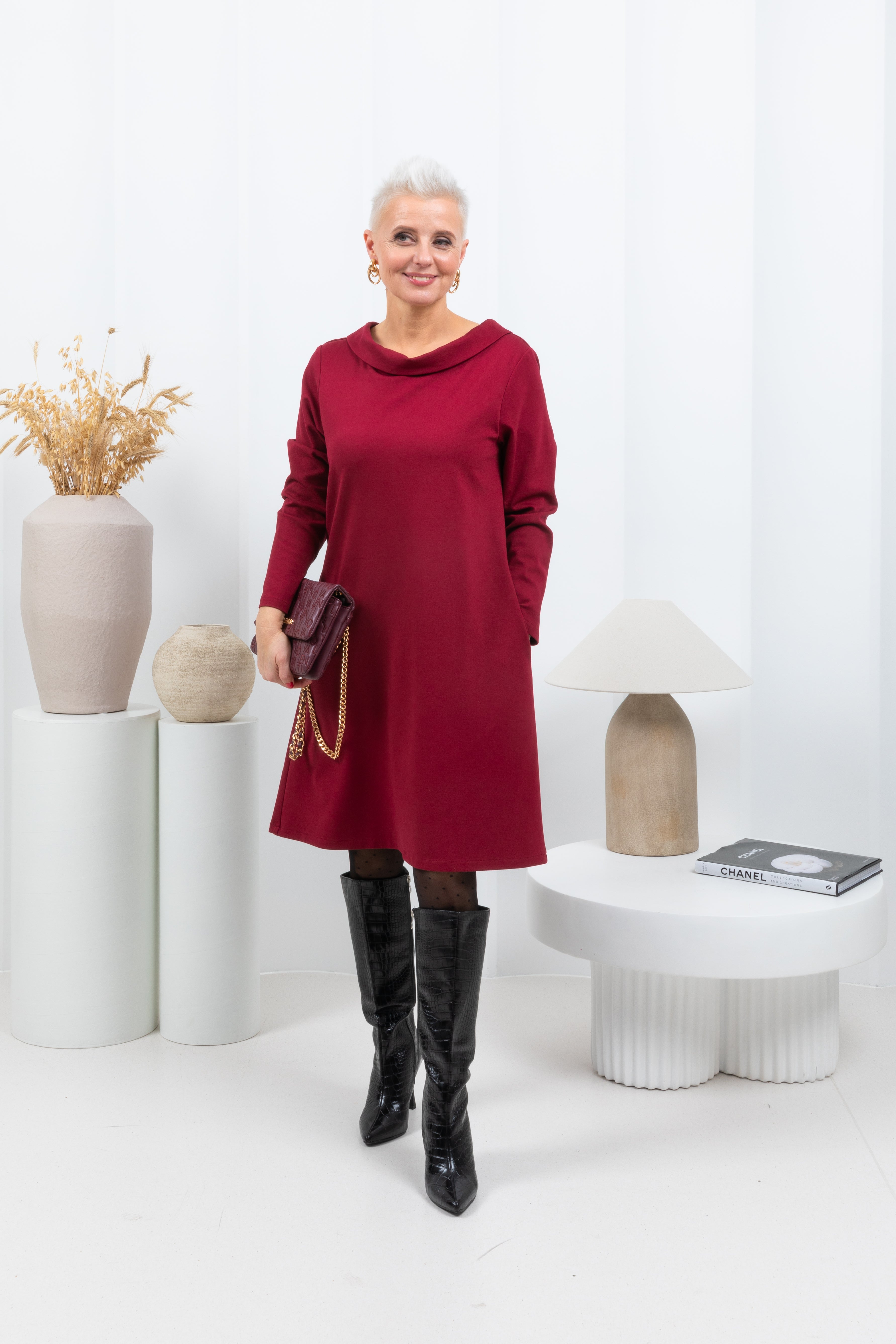 STORY — Midikleid aus italienischem Strick