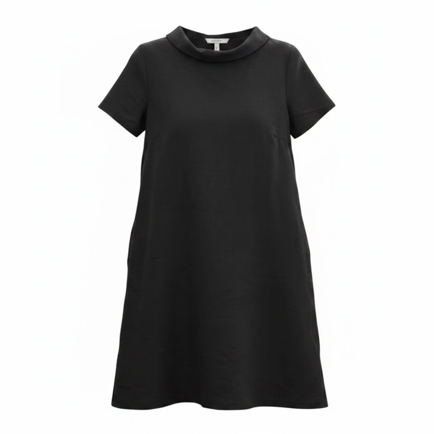 STORY — Soft Linen Short-Sleeve Dress