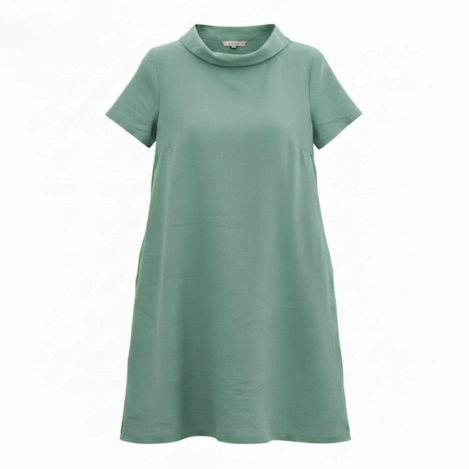 STORY — Soft Linen Short-Sleeve Dress