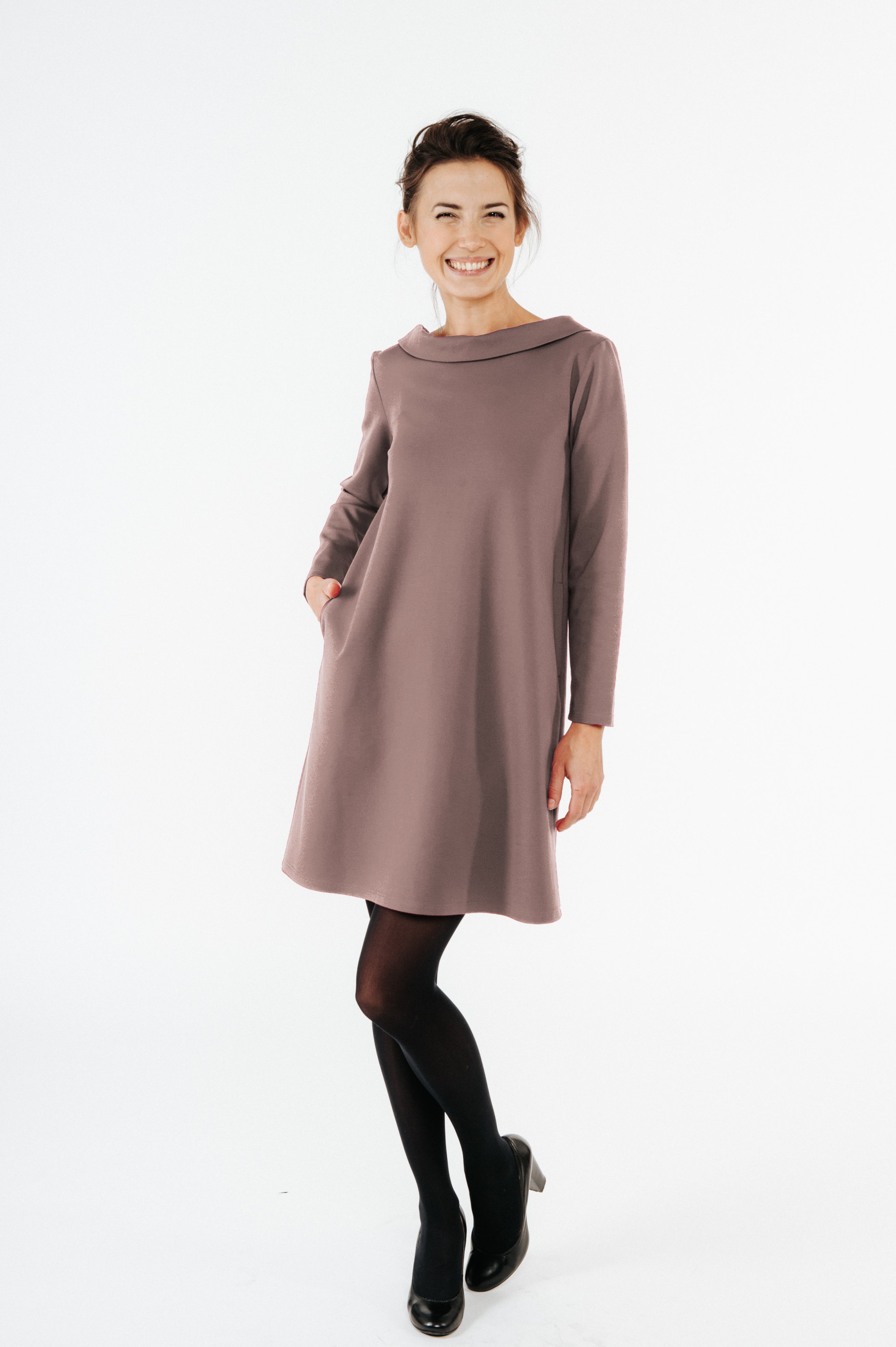 STORY — Midikleid aus italienischem Strick