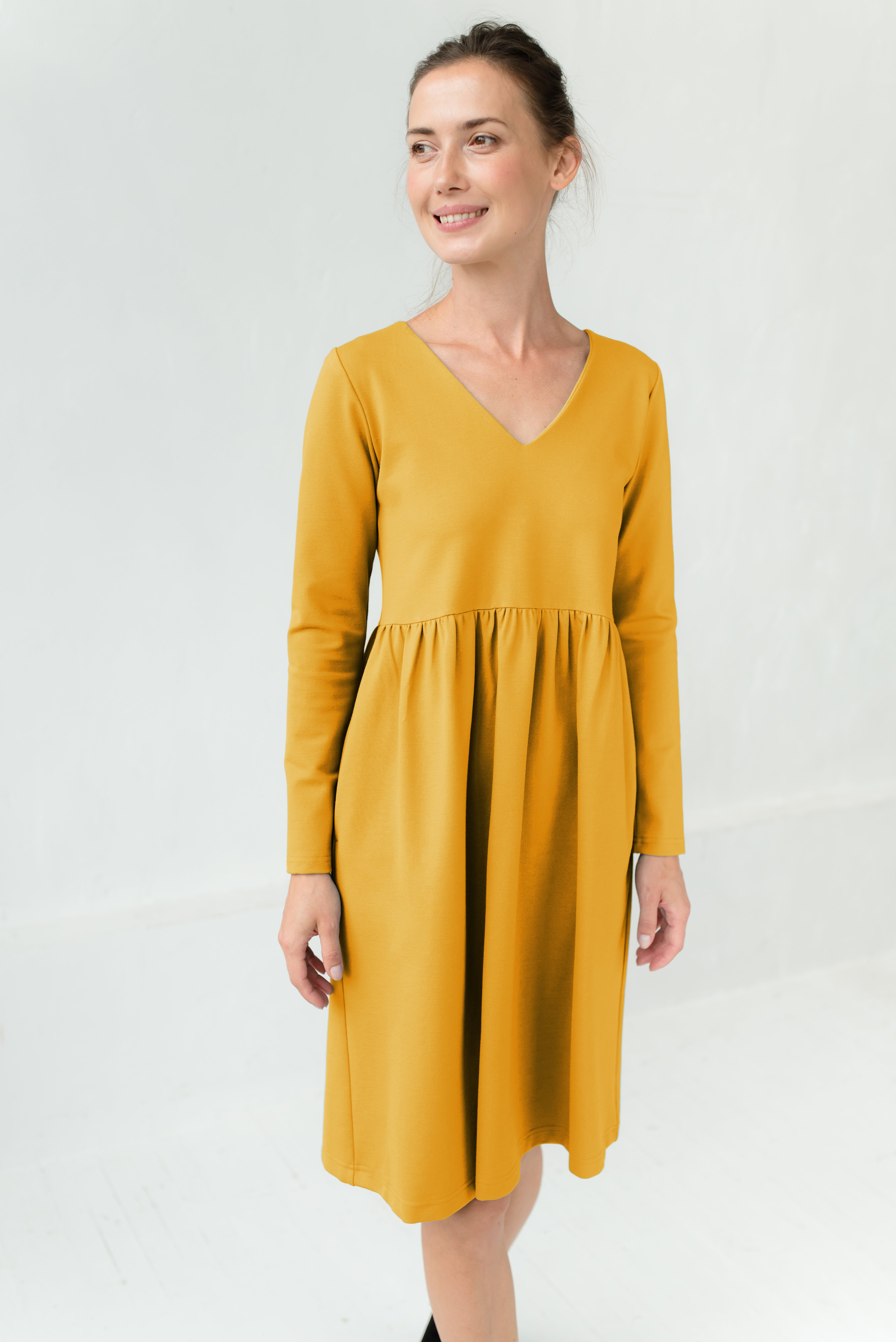 SUNSHINE — Italienisches Punto-Milano-Strickkleid