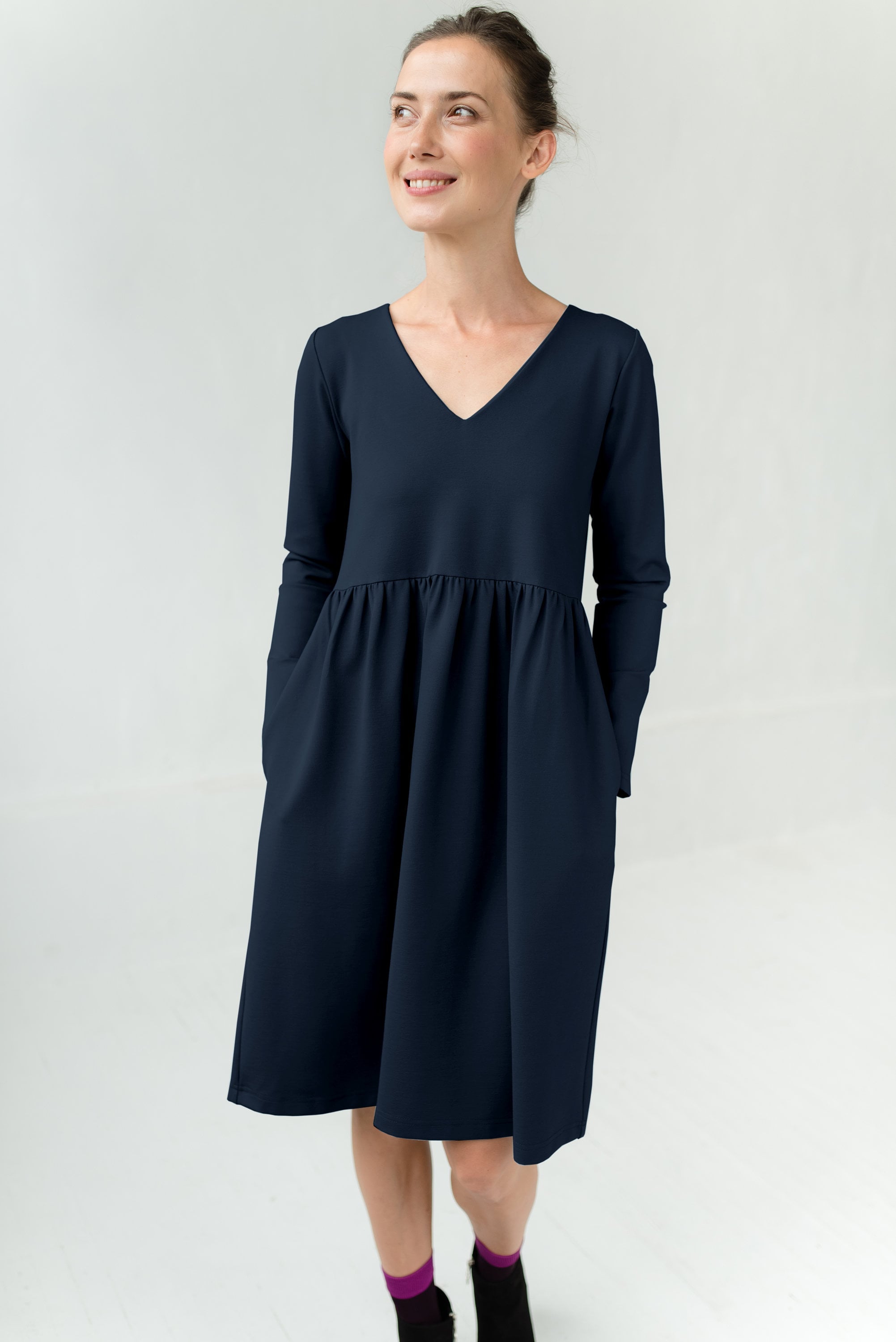SUNSHINE — Italienisches Punto-Milano-Strickkleid