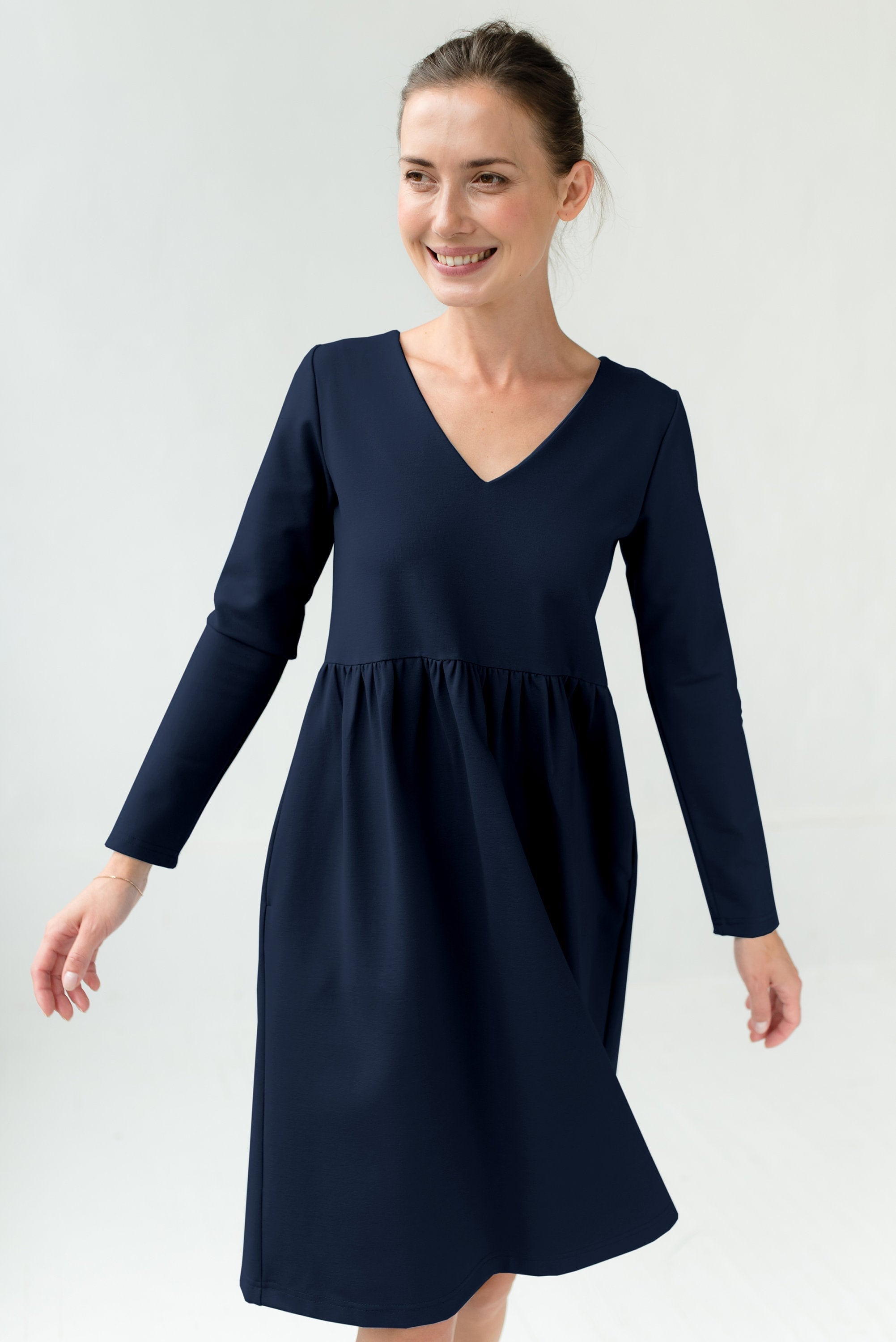 SUNSHINE — Italienisches Punto-Milano-Strickkleid