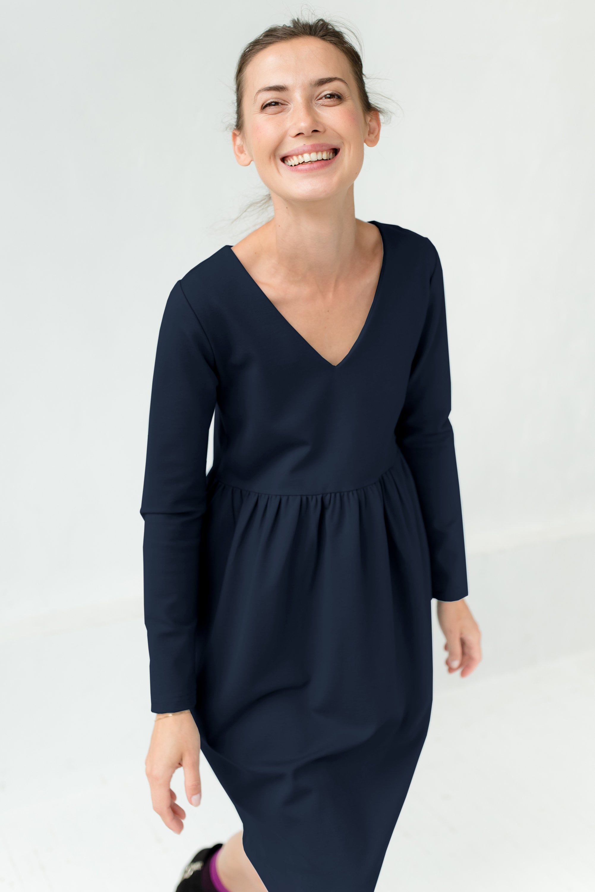 SUNSHINE — Italienisches Punto-Milano-Strickkleid