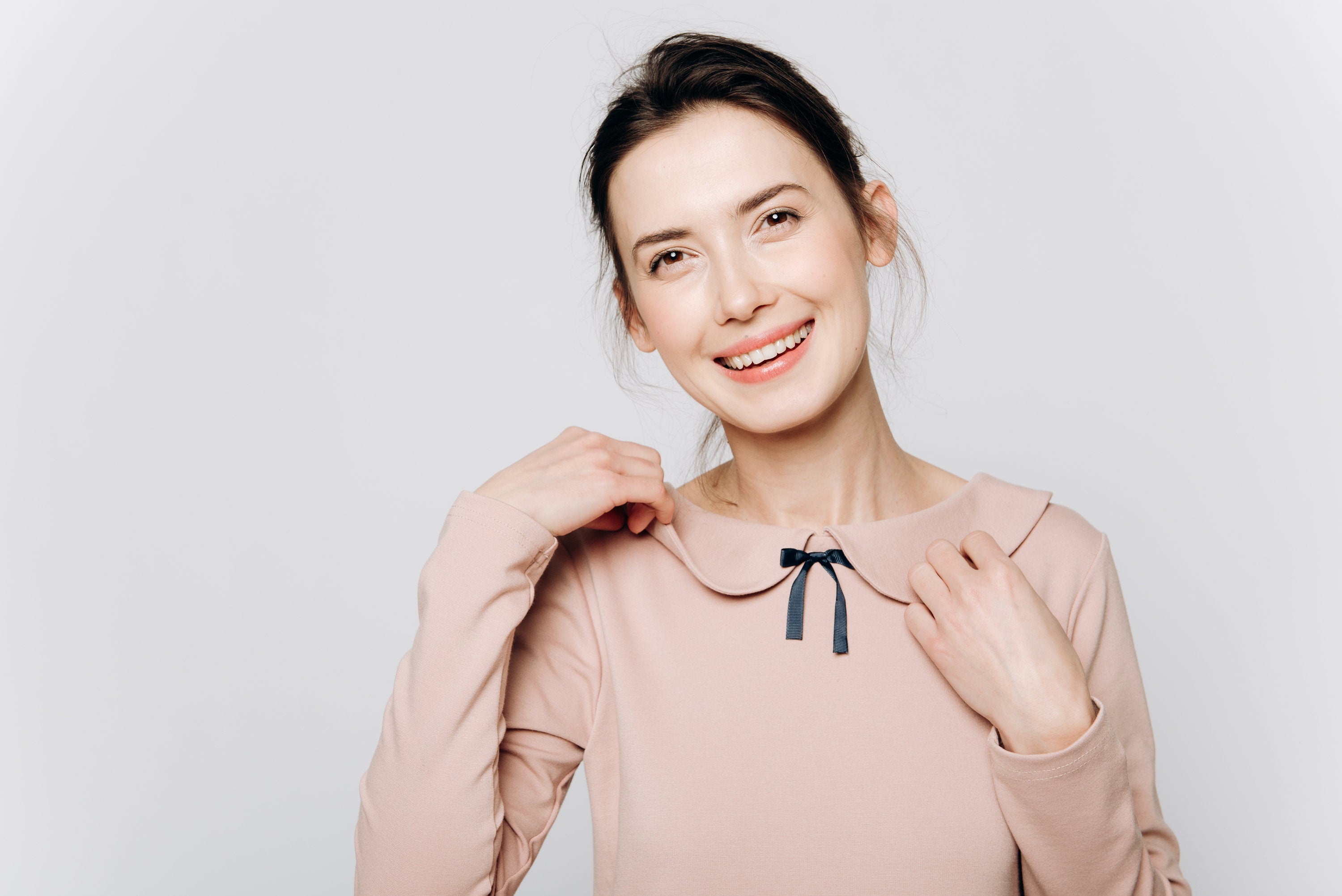 PARISIAN — Italian Punto Milano Knit Collar Dress