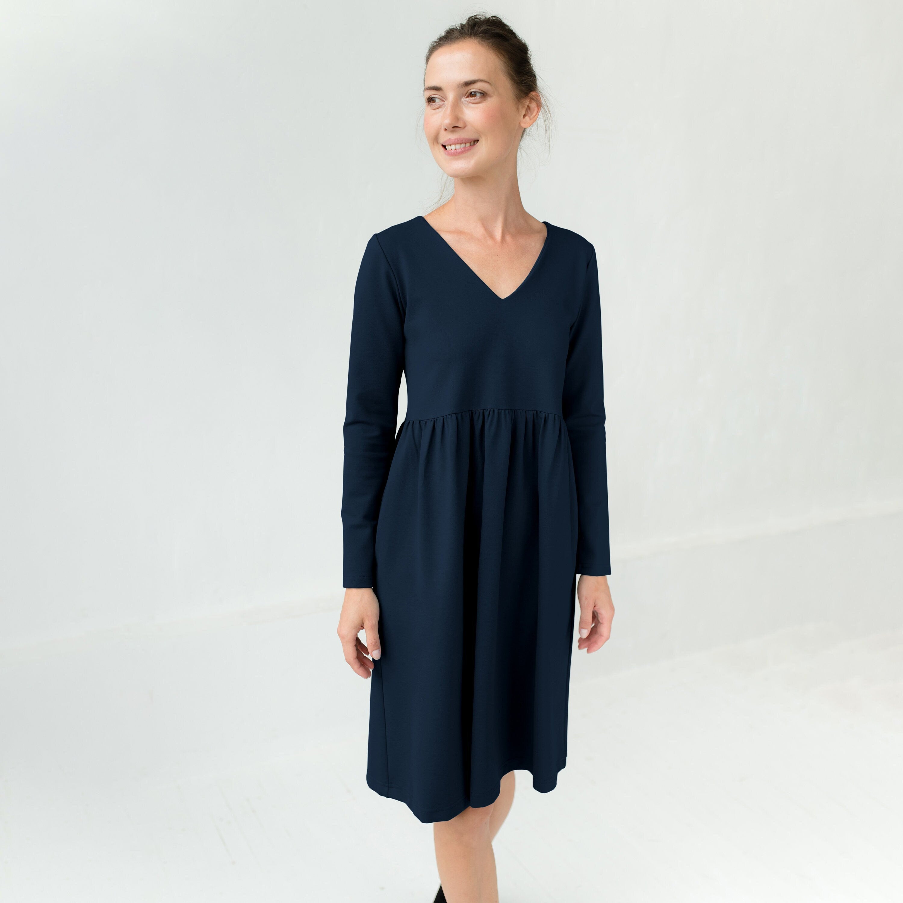SUNSHINE — Italienisches Punto-Milano-Strickkleid