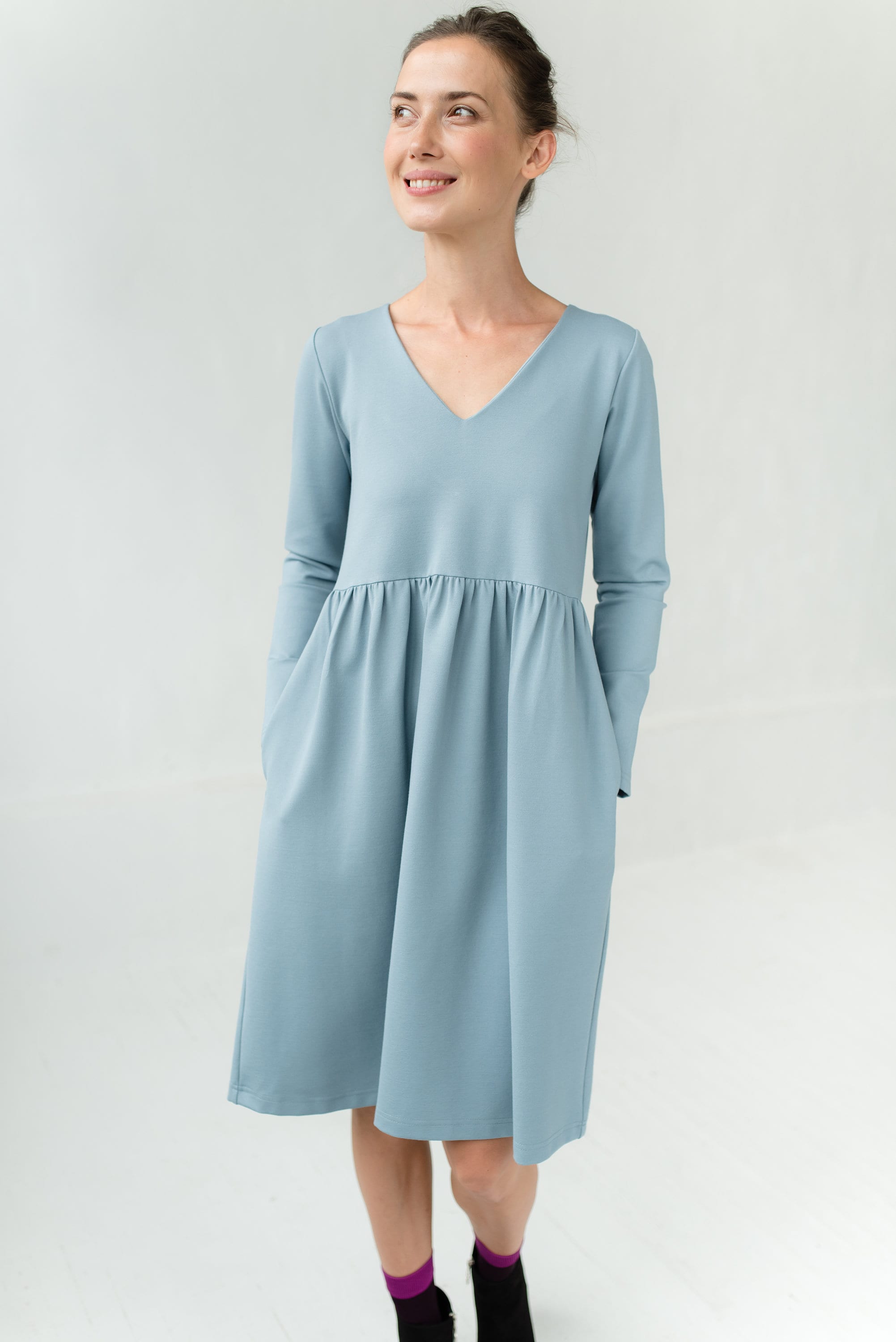 SUNSHINE — Italienisches Punto-Milano-Strickkleid