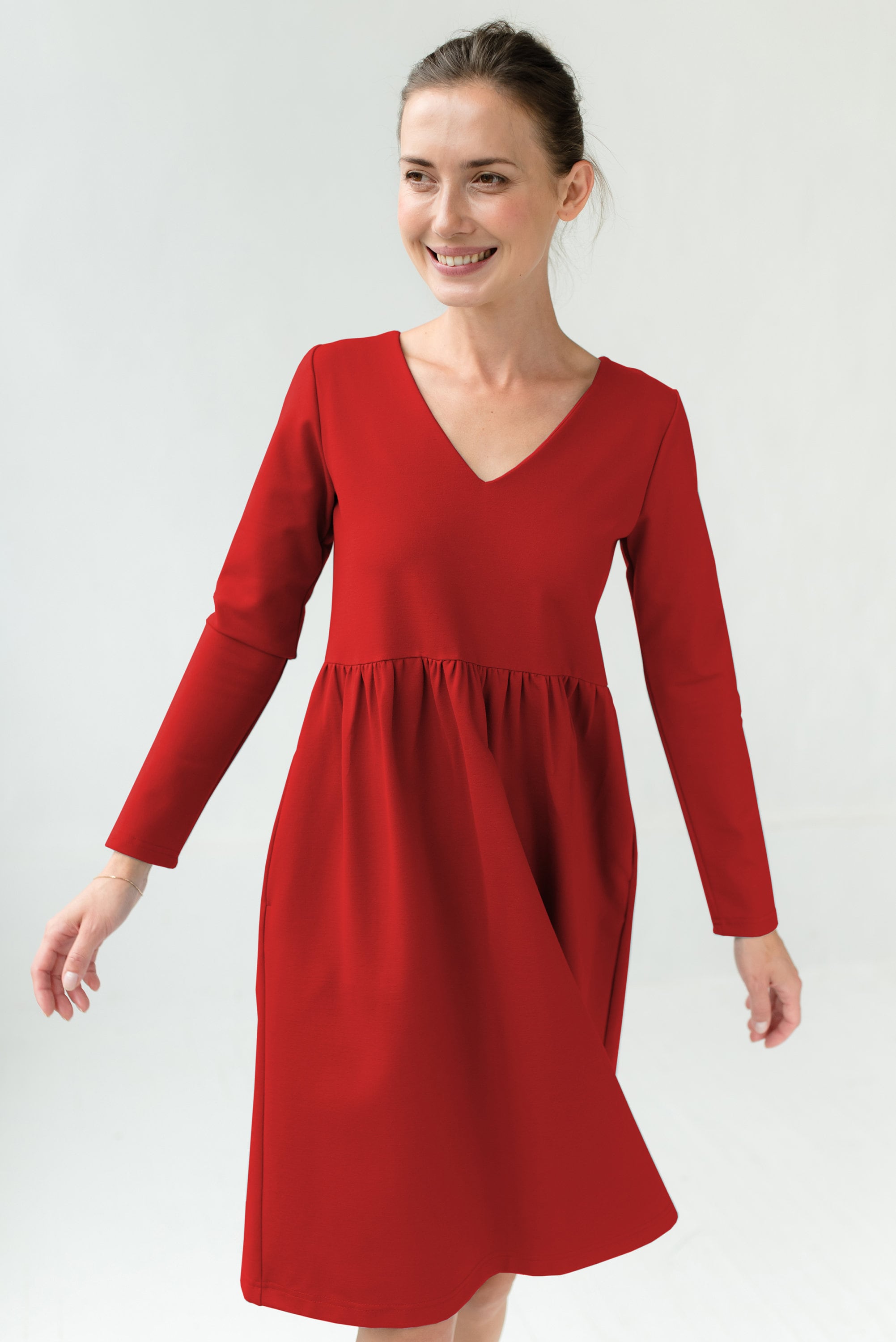 SUNSHINE — Italienisches Punto-Milano-Strickkleid