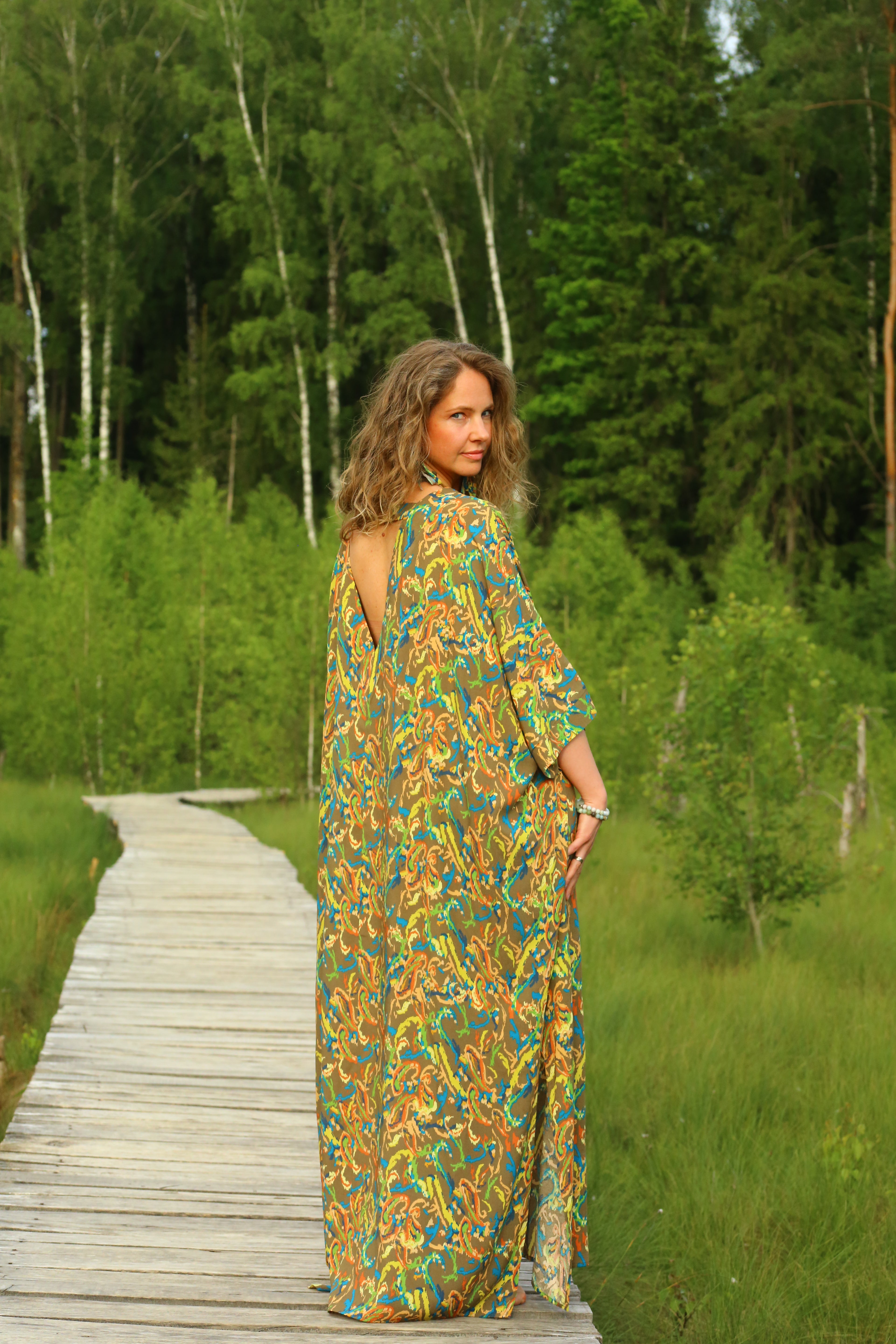 REGINA — Printed Maxi Dress