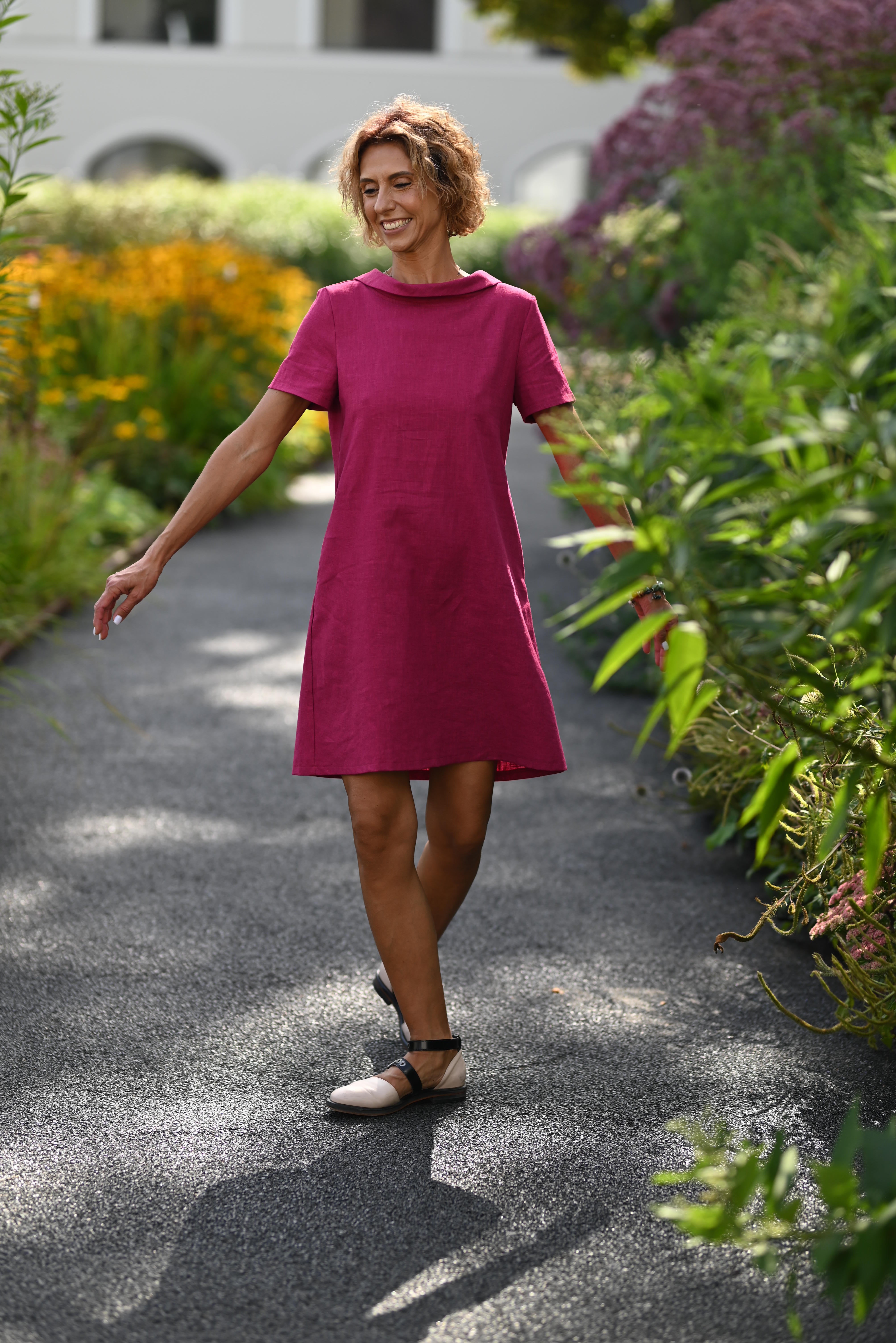 For This Chapter: Linen Dress Story Cerise#Color_Cerise